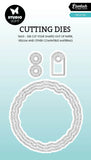 Studio Light Cutting Die Torn Edge Tag Round Essentials 5 Pieces