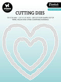 Studio Light Cutting Die Torn Edge Heart Shape Essentials 6 Pieces