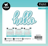 Studio Light Cutting Die Hello Essentials 105x100x1mm 2 PC