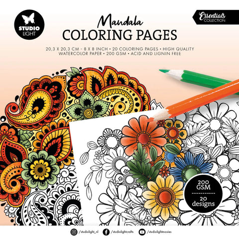 Studio Light - Coloring Pages Mandala Essentials 20 Sheets