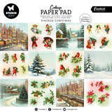 Studio Light Collage Paper Pad Vintage Christmas Essentials 24 Sheets