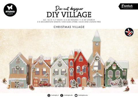 Studio Light DIY Village Christmas Village Essentials 12 Sheets