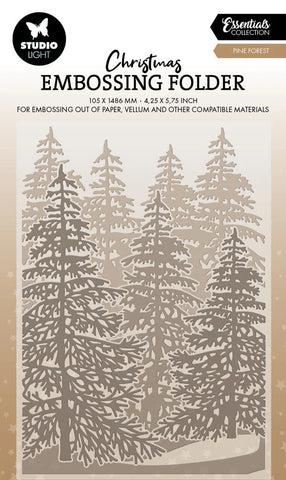 STUDIO LIGHT - Embossing Folder Forest Background Essentials 1 Piece