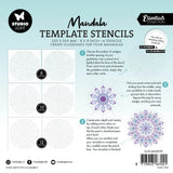 Studio Light Mask Mandala Template Stencils x6 Essentials 6 Pieces
