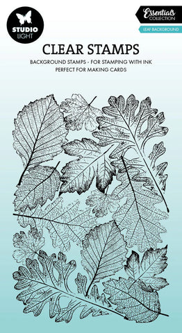 Studio Light Clear Stamp Leaf Background