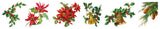 Studio Light Clear Stickers Vintage Christmas Greens 6 Designs Essentials 5 Meter