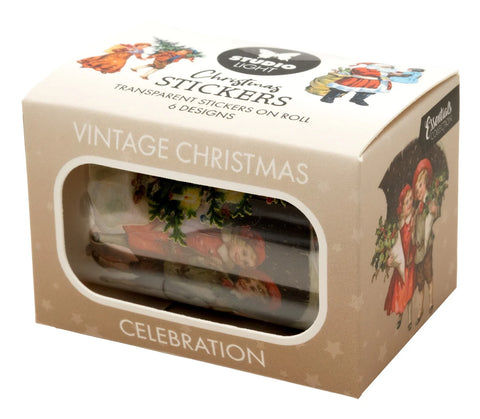 Studio Light Clear Stickers Vintage Christmas Celebration 6 Designs Essentials 5 Meter