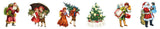 Studio Light Clear Stickers Vintage Christmas Celebration 6 Designs Essentials 5 Meter