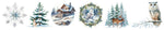 Studio Light Clear Stickers Winter Wonderland 6 Designs Essentials 5 Meter