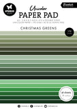 Studio light - Unicolor Paper Pad Christmas Greens Essentials