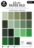 Studio light - Unicolor Paper Pad Christmas Greens Essentials