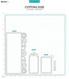Studio Light Cutting Die Slimline & Tags Grunge Collection 105x210x1mm 9 PC nr.696