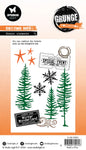 Studio Light Cutting Die Winter Elements Grunge Collection 12 PC