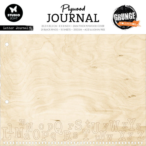 Studio Light Plywood Journal Letter Journal