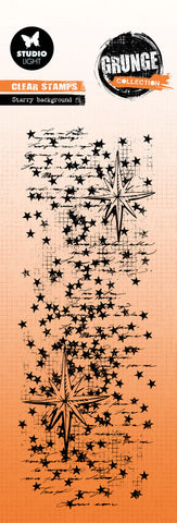 Studio Light Clear Stamp Starry Background Grunge Collection