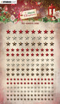 Studio Light Self-Adhesive Rhinestones Stars 3 Colors Magical Christmas 105x148x3mm 168 PC nr.05