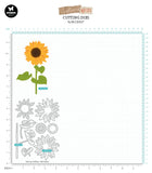 Studio Light Cutting Dies Layered Sunflower Sunflower Kisses 100x143x1mm 9 PC nr.527