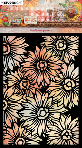 Studio Light Mask Sunflower Pattern Sunflower Kisses 105x148x1mm 1 PC nr.199