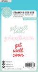 Studio Light Essentials Stamp & Cutting Die Get Well Soon Sweet Stories