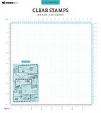 STUDIO LIGHT - Clear Stamps Letters Vintage Diaries