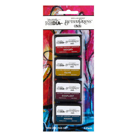 Spellbinders Earthy BetterPress Ink Mini Set by Dina Wakley