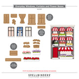 Spellbinders Everyday Windows, Curtains and Flower Boxes Etched Dies by Yana Smakula