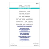 Spellbinders Well Played Sentiments Clear Stamp & Die Set