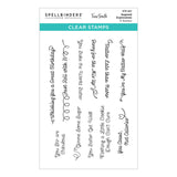Spellbinders Sugared Expressions Clear Stamp Set by Tina Smith