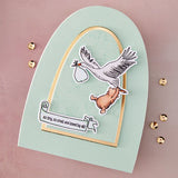Spellbinders HELLO BABY STAMP & DIE BUNDLE WITH SIMPLE STORIES