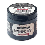 Stamperia - Art Stories Sparkling Coat, Black Texture (200ml)