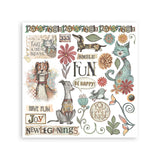 Stamperia Rub-on Kit, Furry Friends