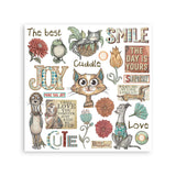 Stamperia Rub-on Kit, Furry Friends