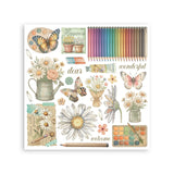 Stamperia Rub-on Kit, Daisy Art