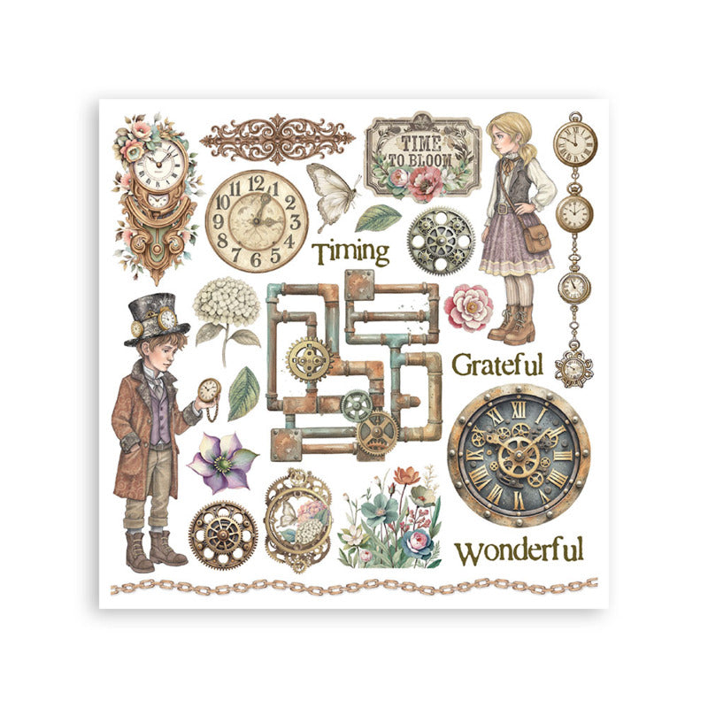 Stamperia Rub-on Kit, Gardens of Time – Scrap en masse