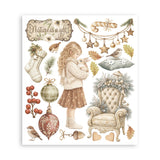 Stamperia Rub-on Selection, White Christmas