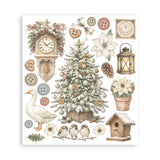 Stamperia Rub-on Selection, White Christmas