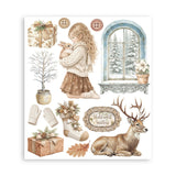 Stamperia Rub-on Selection, White Christmas