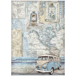 Stamperia -A4 Rice Paper, Silent Sea - Van