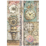 Stamperia A4 Rice Paper Selection, Gardens of Time