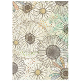Stamperia A6 Mini Rice Paper, Daisy Art