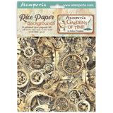 Stamperia A6 Rice Paper Backgrounds, Gardens of Time