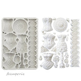 Stamperia A5 Silicone Mould, Old Lace - Mannequins and Corsets