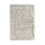 Stamperia A5 Silicone Mould, Art of Travelling - Train