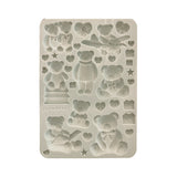 Stamperia A5 Silicone Mould, The Owl's House - Teddy Bears