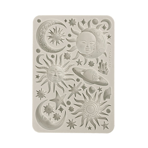 Stamperia A5 Silicone Mould, Sun and Moon