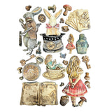 Stamperia A5 Silicone Mould, Alice in Christmas