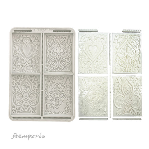 Stamperia A5 Silicone Mould, Master of Magic -Cards