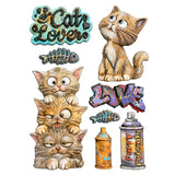 Stamperia A5 Silicone Mould, Furry Friends 2 - Cats
