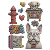 Stamperia A5 Silicone Mould, Furry Friends 2 - Dogs