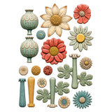 Stamperia A5 Silicone Mould, Furry Friends 2 - Flowers
